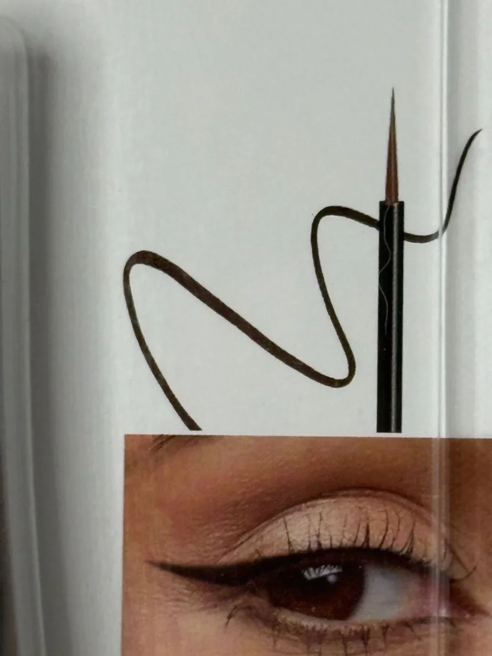 L.A. Colors Liquid Eyeliner Black Brown C62209 Ultra Fine Brush Long Wear New